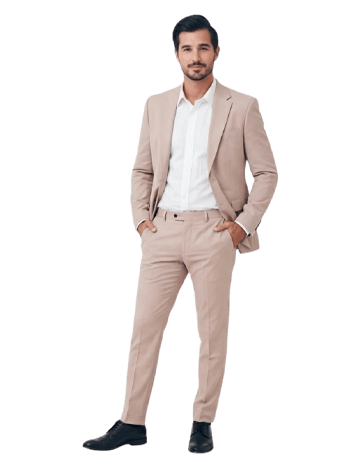 Beige Men’s Formal Suit